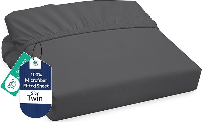 Royale Linens Fitted Sheet Twin by ROYALELINENS