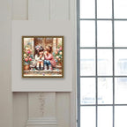 Girl Paint by Numbers Kit for Adults, Cute Bestie and Flower Unframed - Image 5