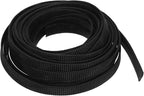 uxcell PET Expandable Sleeving 25ft 1/2" Black Cable Management Sleeve Cord by uxcell