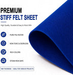 Royal Blue Large Felt Fabric 36" x 36", 1mm Stiff Felt Sheet, Nonwoven Fabric - Image 4