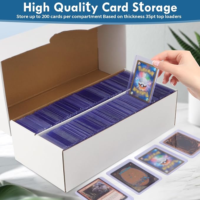 Trading Card Storage Box, Bulk Cards Storage Box Sports Cards Cases Graded - Image 3