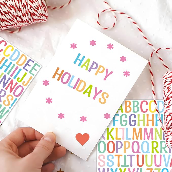 Letter Stickers 1 inch, Self-Adhesive Vinyl Waterproof ABC Letter Stickers - Image 5