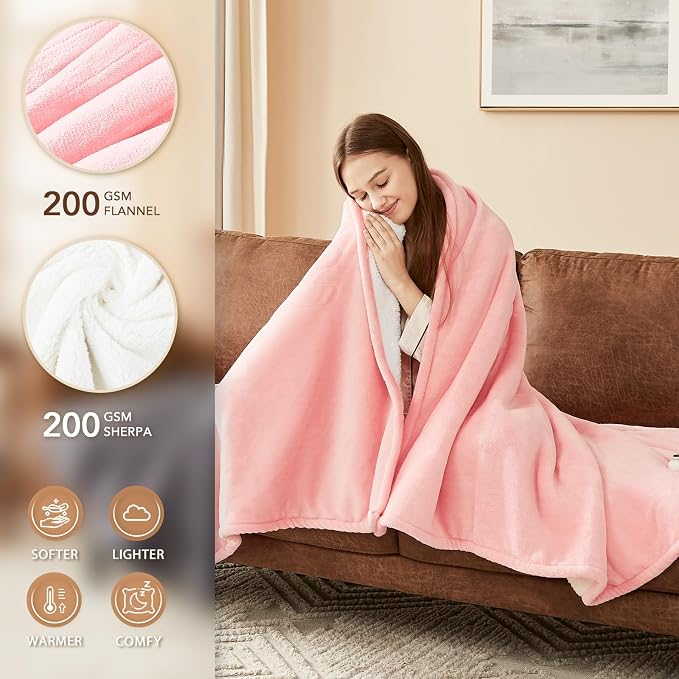 Homemate Heated Blanket Electric Throw - Image 2