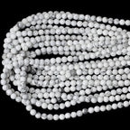 6mm 60PCS Natural White Howlite Gemstone Round Loose Stone Beads - Image 3