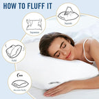 Piwaal Luxury Hotel Pillows for Sleeping 2 Pack, Bed Pillows Queen Size Set of 2 - Image 6