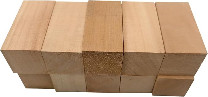 10PCS Basswood Carving Blocks, Whittling Wood Carving Kit, Unfinished Wooden - Image 6