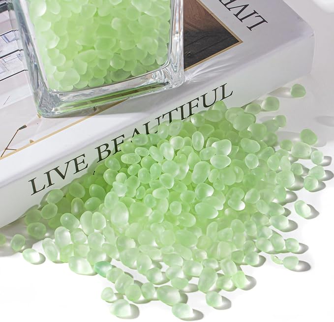 Keedolla Sea Glass Stones Frosted Glass Pebbles Gemstones - Image 4