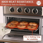 Sakolla 3 Pack Muffin Top Pans, 6 Cavities Silicone Egg Molds - Image 5