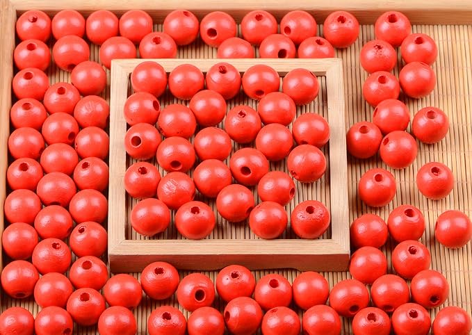 AD Beads Large Hole Wood Spacer Wooden Jewelry Making Bracelet Necklace - Image 4