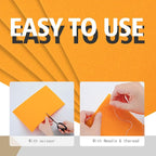 HaoFeiJH Orange Felt Squares - Image 2