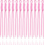 KJML DIY Paracord Keychain 12pcs Paracord Rope Keychain Braided Cord Rope Bag by KJMLDIY