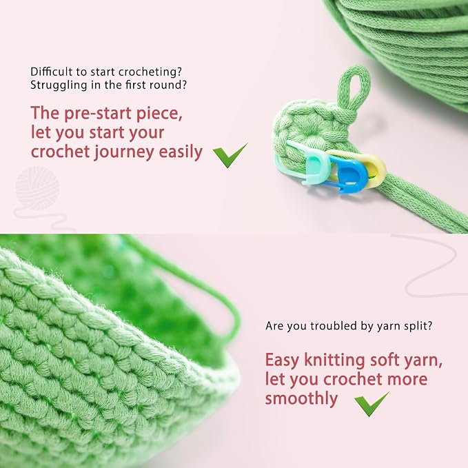 Crochet Kit for Beginners: Pink Pig Crochet Kit, All You Need in, Include - Image 6
