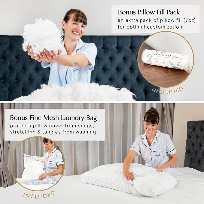 Aricove Bed Pillow for Sleeping, Side Sleeper Pillow for Adults, King Size - Image 7