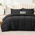 Love's cabin King Size Comforter Set Ash Black, 7 Pieces King Bed in a Bag by Lovescabin