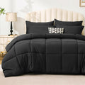 Love's cabin Twin XL Comforter Set Ash Black, 5 Pieces Twin XL Bed in a Bag by Lovescabin