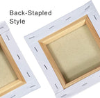 PHOENIX Small Stretched Canvas for Painting 6x6 Inch/14 Bulk Pack, 8 Oz Triple - Image 4