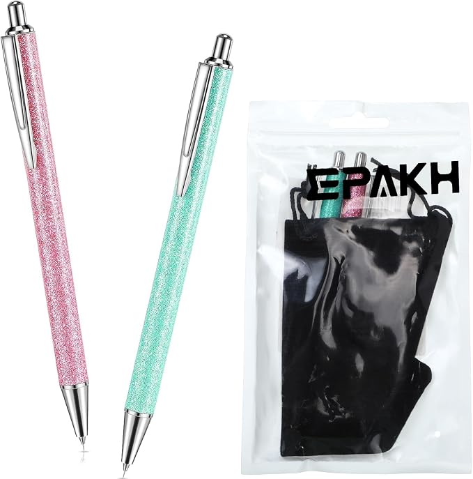Epakh 2 Pieces Weeding Pen Vinyl Pen Pin Weeding Tool Fine Point Glitter Metal - Image 8