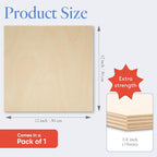 Baltic Birch Plywood 12 x 12 x 3/4 Inch - 18 mm Craft Wood - Image 2