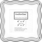 High-End Silver 4x4'' Square Zinc Alloy Picture Frames, by GorYeeFine
