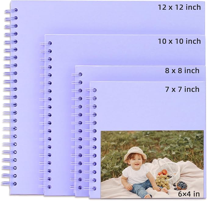 Yopih 10x10 Inch DIY Scrapbook Photo Album, Hardcover Kraft Paper Acid-Free - Image 9