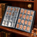 192-Pocket Penny Album, Compact Pressed Penny Collector Book, Durable Black - Image 2