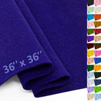 Dark Royal Blue Felt Fabric 36" X 36", 1.6mm Thick Soft and Durable Flexible by FANOMMI