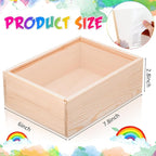Thyle 6 Pcs Unfinished Wood Boxes - Image 2