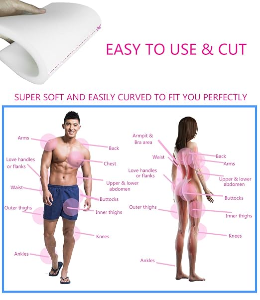 Lipo Foam Board 4Pack Liposuction Surgery waist-supports Foam Sheet - Image 3