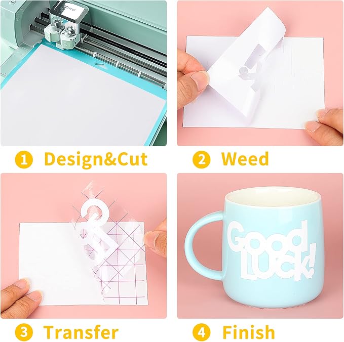 Matte White Permanent Adhesive Vinyl Roll - Image 3