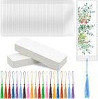 DSYIL 100 PCS Blank Bookmarks, DIY Paper Book Marks Kit by DSYIL