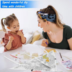 20 PCS DIY Color Filled Kite for Kids Kite Making Kit Bulk, Painting Kites - Image 4