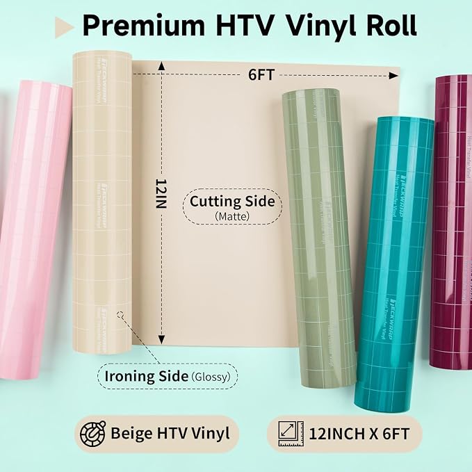 TECKWRAP Heat Transfer Vinyl for T-Shirts, 50+ Washes, REACH Certified & Dryer - Image 2