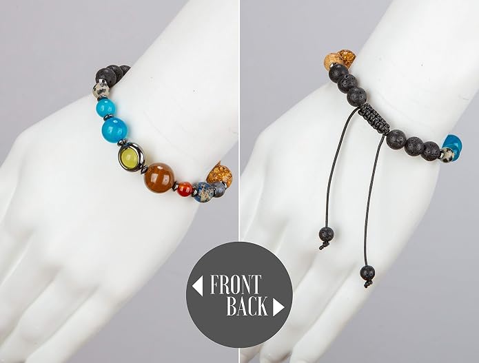 SPUNKYsoul New! His and Hers Couple Circle Distance Universe Bracelets - Image 6