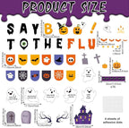 Halloween Ghost Bulletin Board Halloween Healthy Classroom Decorations Set Flu - Image 2