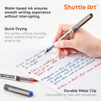 Shuttle Art RollerBall Pens, 25 Pack Fine Point Roller Ball Pens, 0.5mm Liquid - Image 3