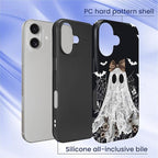 Case for iPhone 17, Scratch Resistant Hybrid Double Layer Hard Shell，Lace Ghost - Image 2