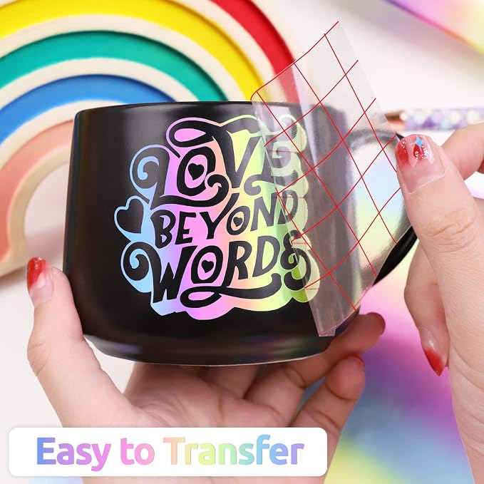 WRAPXPERT Rainbow Vinyl Permanent Adhesive Roll, Contact Paper, Car Decal - Image 5
