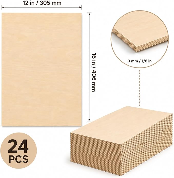 3mm Basswood Sheets 1/8 Inch - Image 8