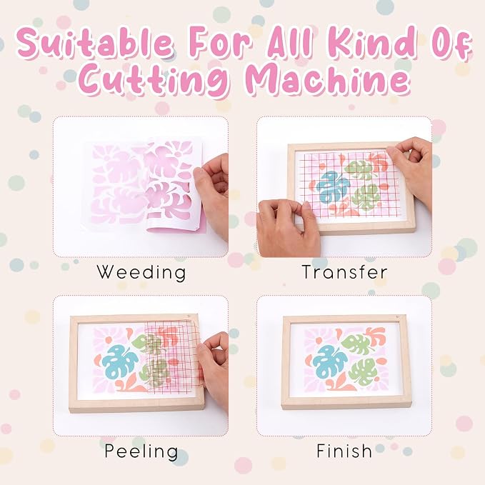 Tintnut Boho Permanent Vinyl 8 Sheets 12''x10'' Pink Purple Adhesive Vinyl | - Image 3