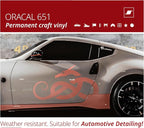 ORACAL 651 Gloss Coral Permanent Vinyl Tape Roll – Premium Adhesive Film - Image 4
