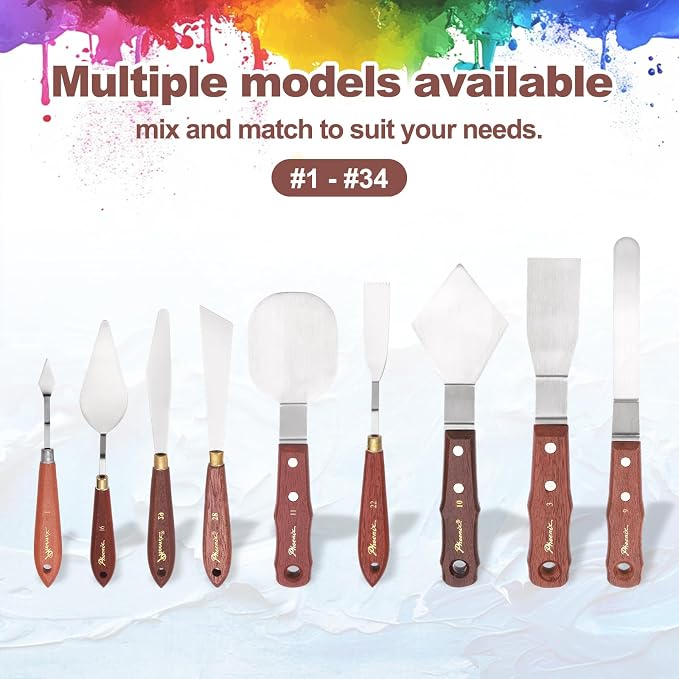 MECCANIXITY Pack of 2 Palette Knife No.1, 6.9" Long - Image 5