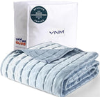 YnM Cooling Weighted Blanket for Adults, 50lbs Heavy Bed Throw Comforter by YNM