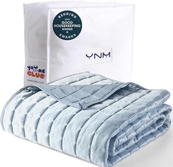 YnM Cooling Weighted Blanket for Adults, 40lbs Heavy Bed Throw Comforter by YNM