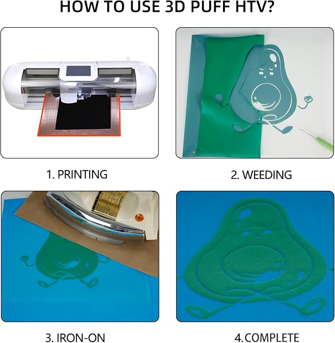 Guangyintong Green Puff Heat Transfer Vinyl HTV Rolls - Image 5
