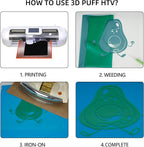 Guangyintong Green Puff Heat Transfer Vinyl HTV Rolls - Image 5