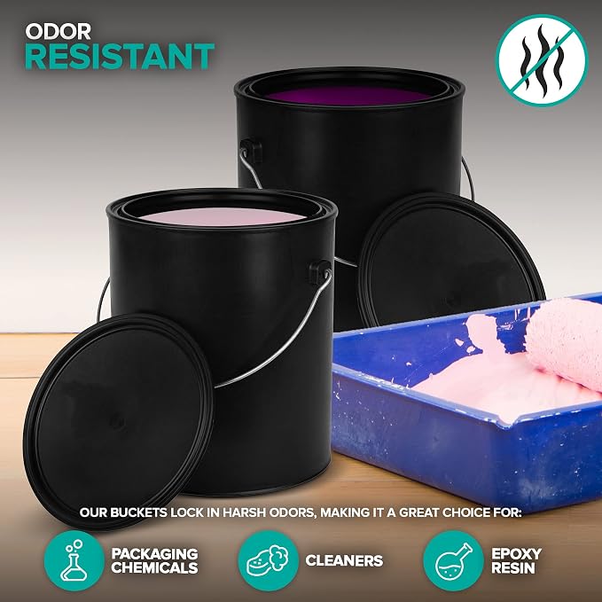 1 Gallon Plastic Paint Bucket - Image 5