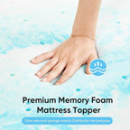 OLIXIS Gel Memory Foam Mattress Topper, King 3 Inch, Cooling Gel Infused Soft - Image 5