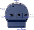 Tinload 4.3" No Ticking Analog Alarm Clock, Silent Readable - Image 7