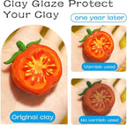 EIGTWEN 2 x 100ml Air Dry Clay Glaze, Gloss & Matte Finish, Prevents Cracking - Image 3