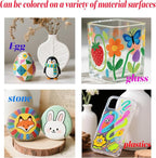 Acrylic Paint Markers Pens, 48 Vivid Colors Acrylic Markers Set, Direct Liquid - Image 5
